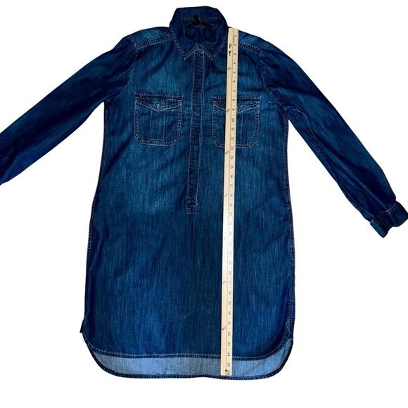 White House Black Market Chambray Dress size 8 - Picture 8 of 9